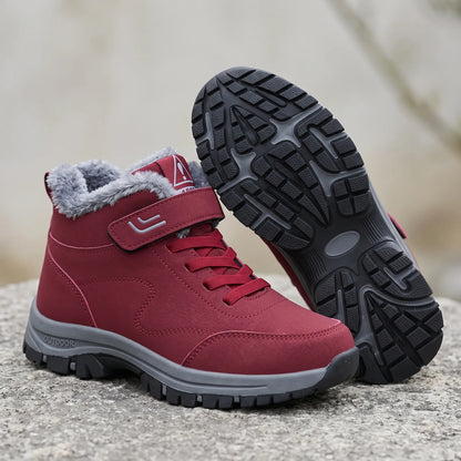 Uniseks winterboots met stevige profielzool en warme voering