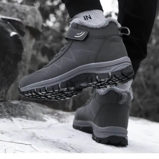 Uniseks winterboots met stevige profielzool en warme voering