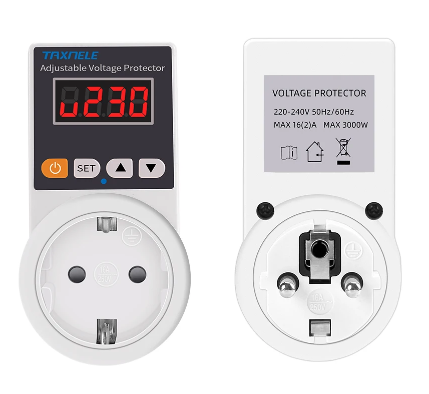 Automatische Spanningsbeveiligingsstekker met Aanpasbare Instellingen – VoltGuard
