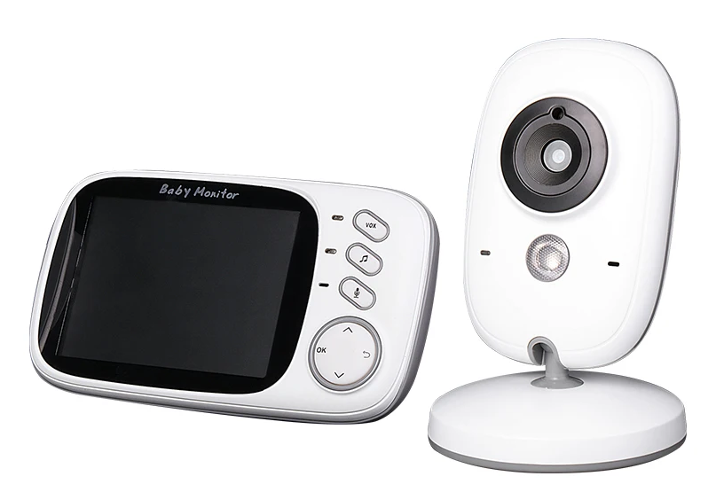 3,5-Inch Video Babyfoon met Nachtzicht, Temperatuurweergave en Twee-Weg Audio
