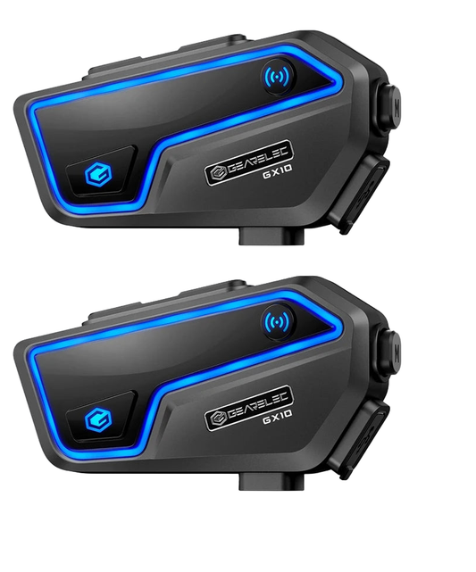 Bluetooth Motorfiets Intercom 10 Rijders & IP67 Waterdicht – RideSync
