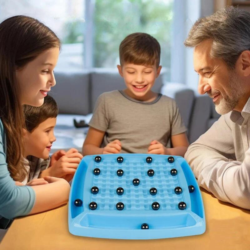 Magnetisch logicaspel Kugelblock – tactiekbord met speelballetjes