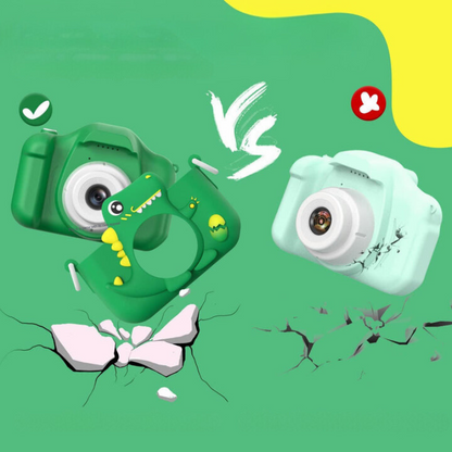 Kindercamera met HD-functie en dinosaurusdesign voor eerste fotoavonturen