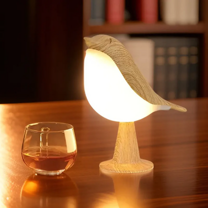 Stijlvolle LED-vogellamp met Aanraakbediening en Aromatherapie - FeatherGlow