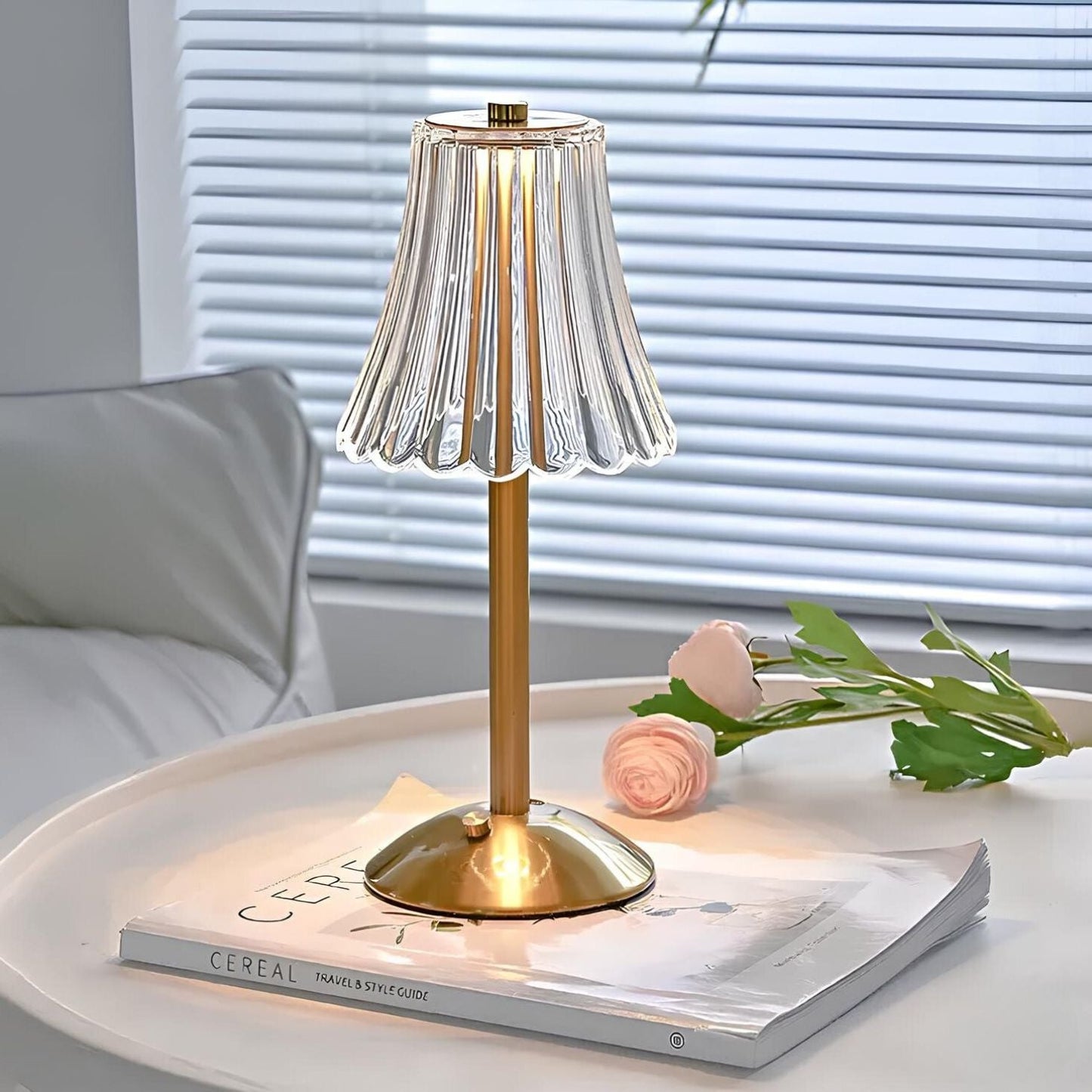 Gouden Kristallen Tafellamp - Aurora Luxe