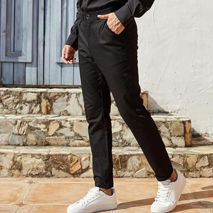 Heren Slim Fit Stretch Pantalon - Evert