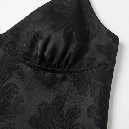 V-Neck Satin Cami Top -  Leona
