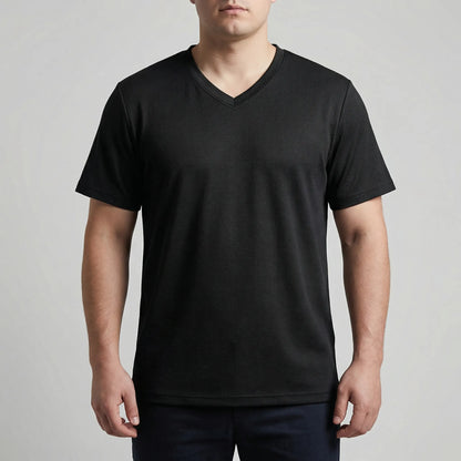 V-Neck Short Sleeve Summer Tee - Melvin