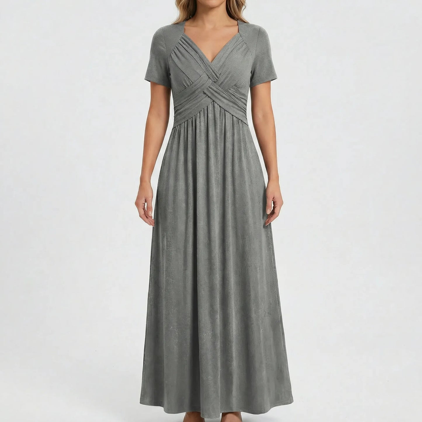 V Ausschnitt Maxikleid - Rebekka