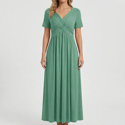V Ausschnitt Maxikleid - Rebekka