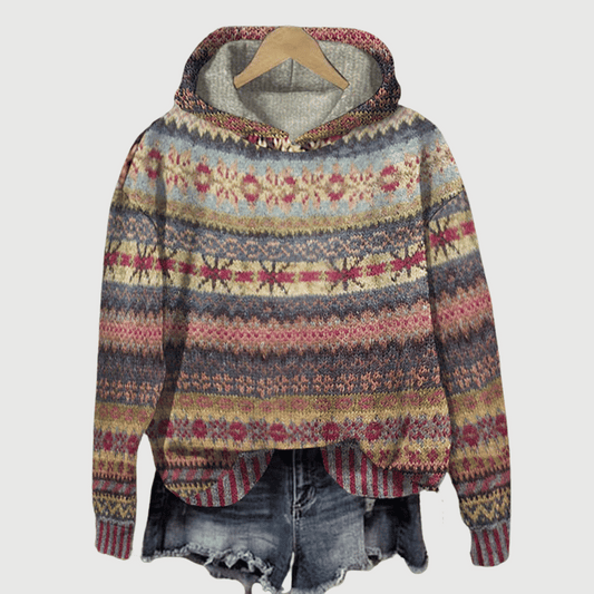 Warme Dames Hoodie met Patroon – Freya