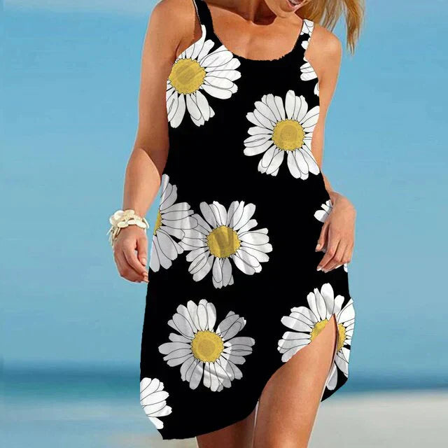 Boho Chic Zomerjurk met bloemenprint – Karla