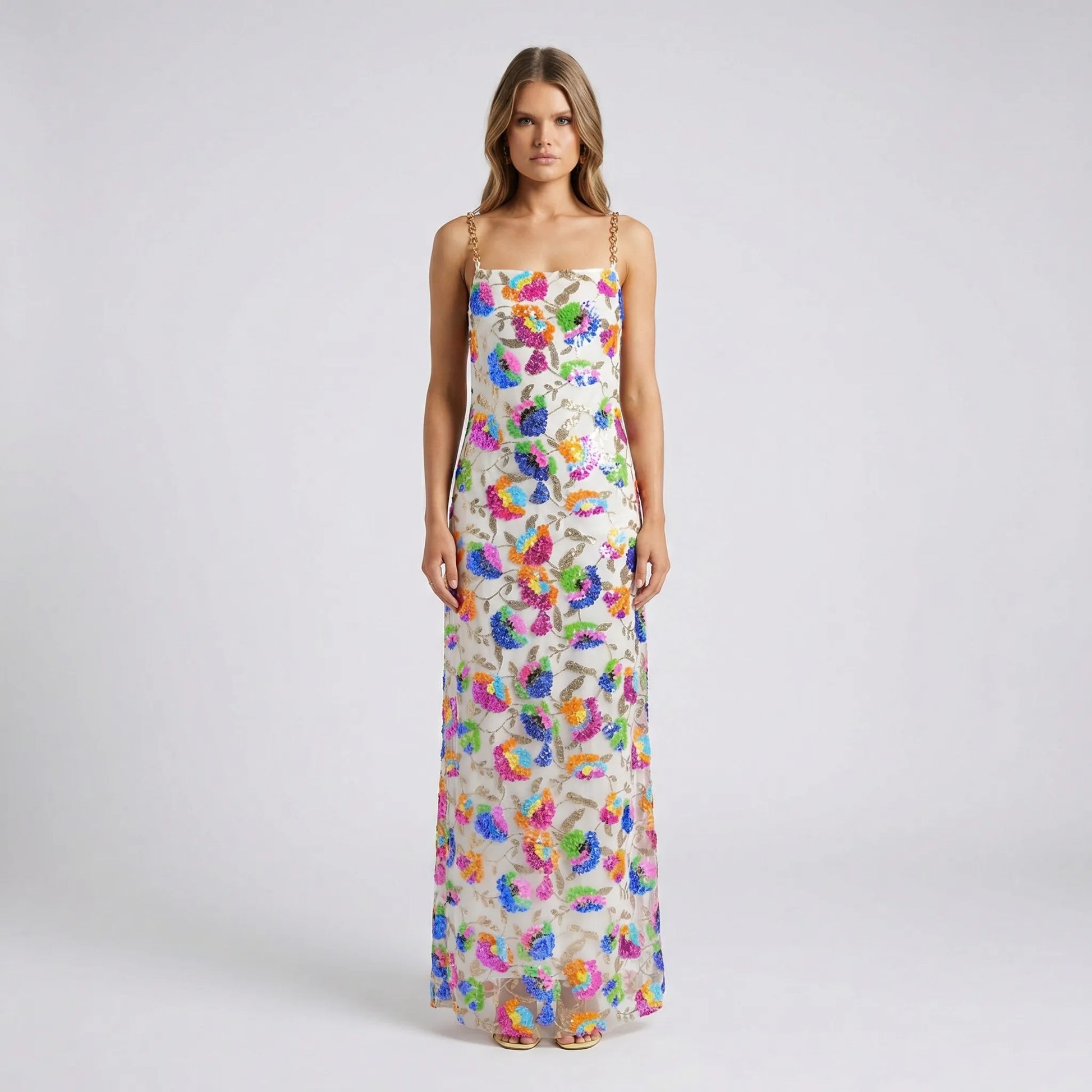 Vloeiende Maxi-Jurk Met Split - Yvonne