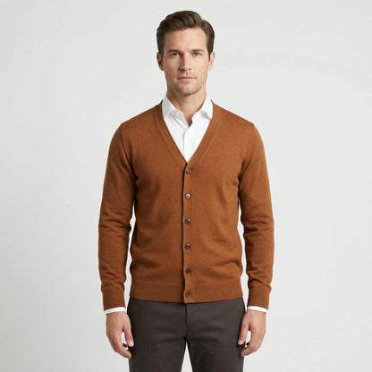 Vorgeformte V Hals Strickjacke - Gino