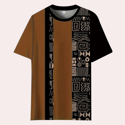 Casual T-Shirt met Kleurblokken voor Heren - Milo