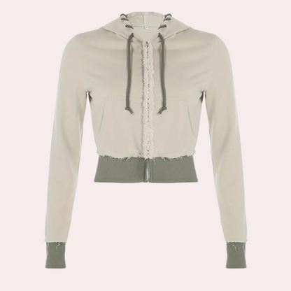 Modieus Damesvest met Capuchon - Elise