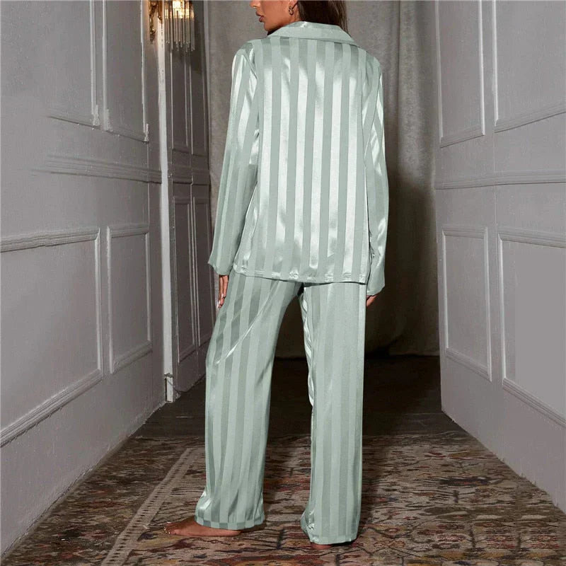 Zijdezachte Dames Pyjamaset - Emilia