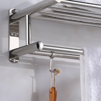 Wandmontierter Edelstahlhalter - Toweluxe