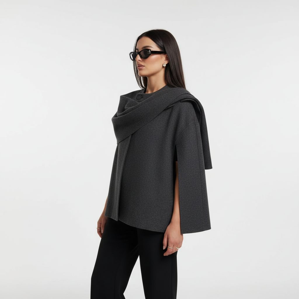 Weit Geschnittene Modecape - Leilani