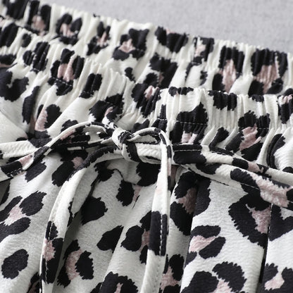 Wide-Leg Animal Print Trousers - Kendra