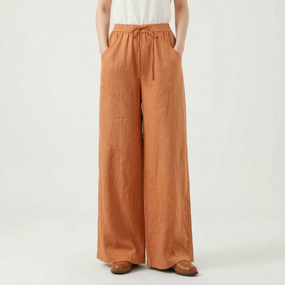 Wide-Leg Casual Trousers -  Sadie