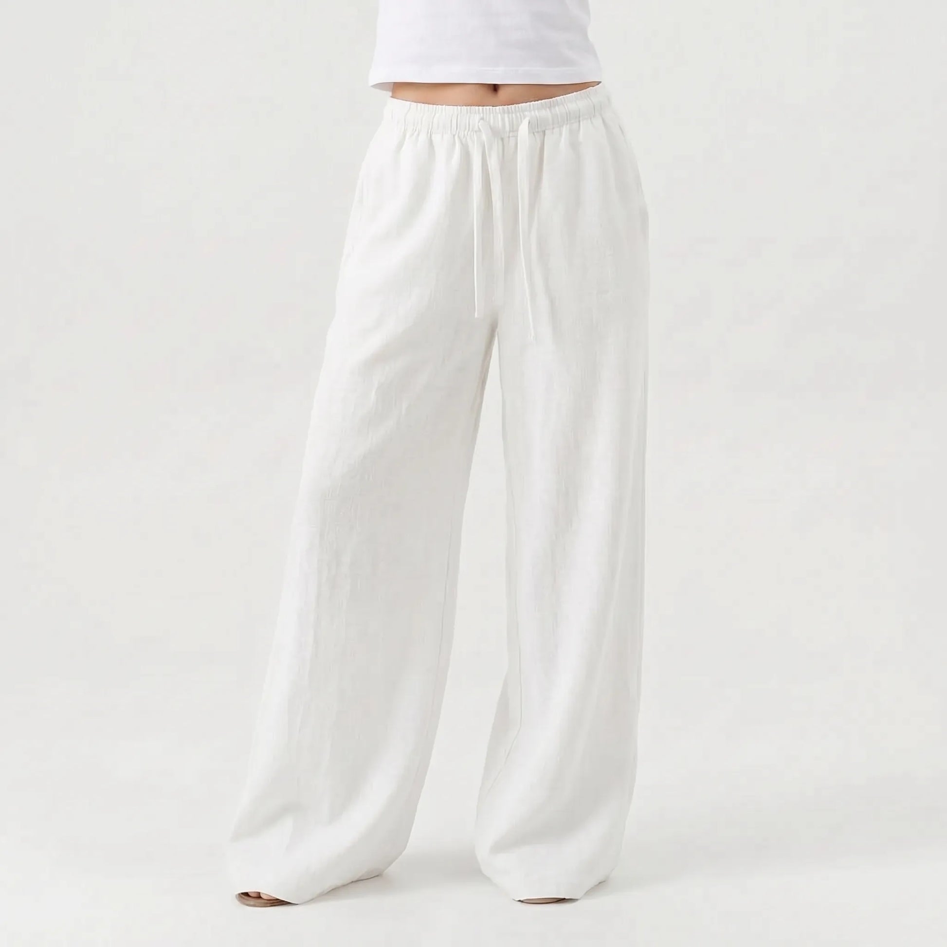 Wide Leg Casual Trousers -  Josephine