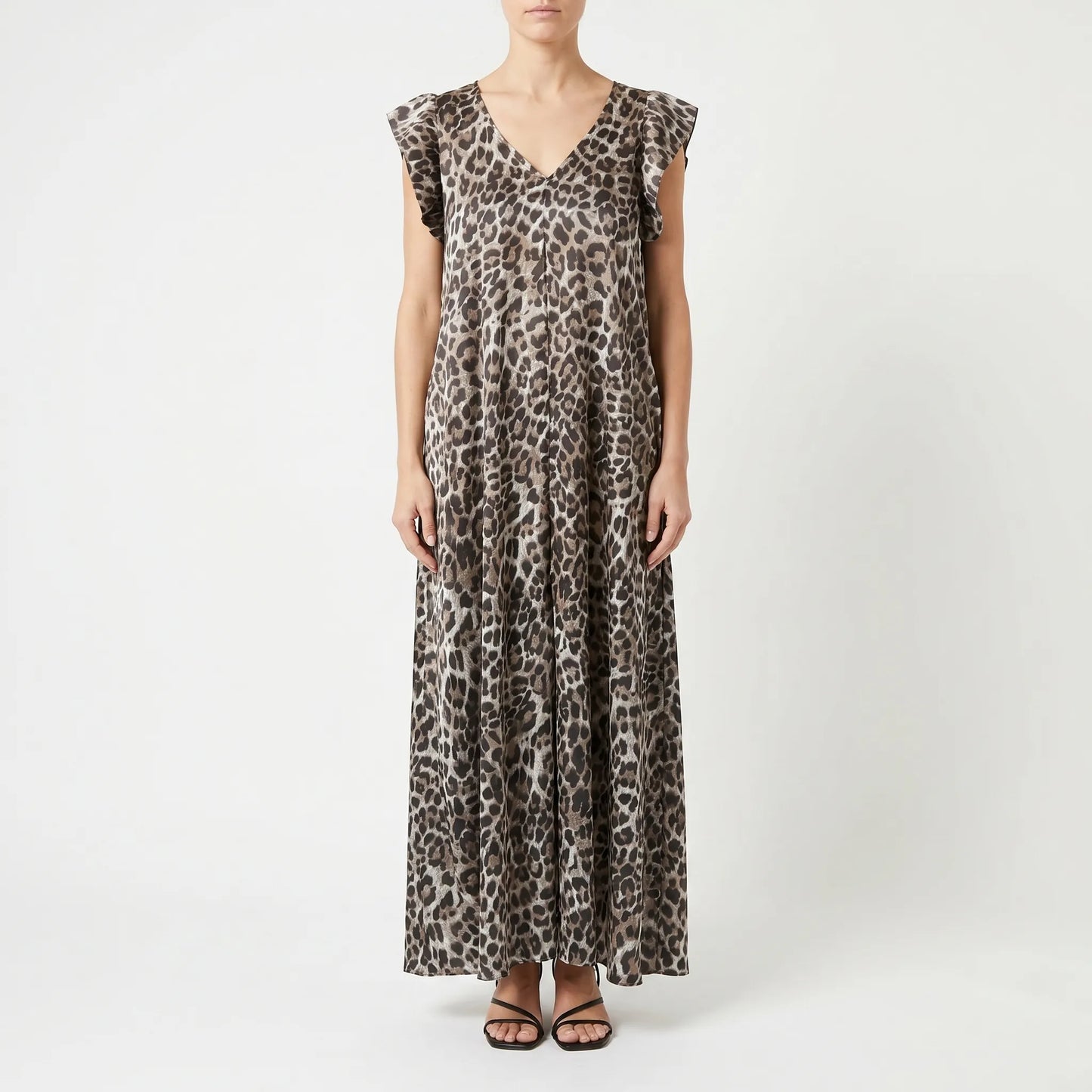 Wide Leg Leopard Print Jumpsuit - Sabrina