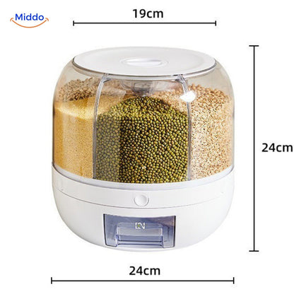 360° Roterende Graandispenser - SpinStore GrainKeeper