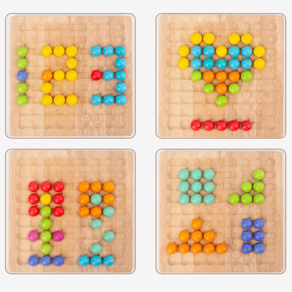 Montessori kralen-logicaspel – bevordert kleurherkenning en denkvermogen