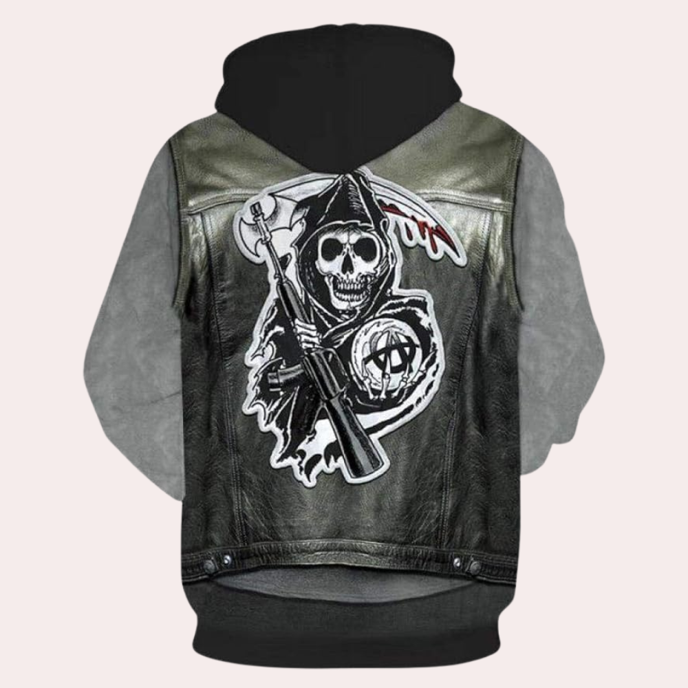 Casual Hoodie met Unieke Print voor Heren - Mason