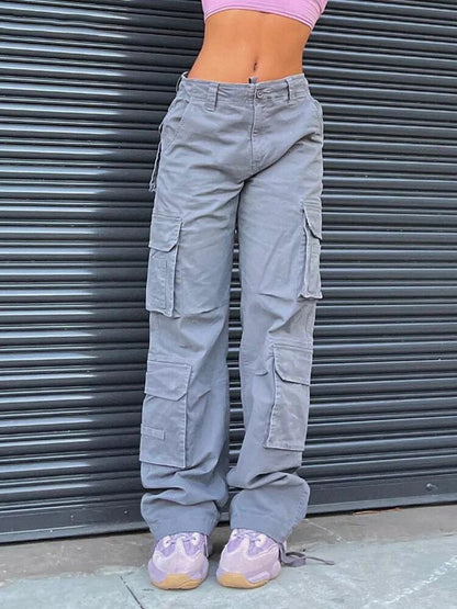 Dames Zomer Cargo Broek met Hoge Taille – Romy