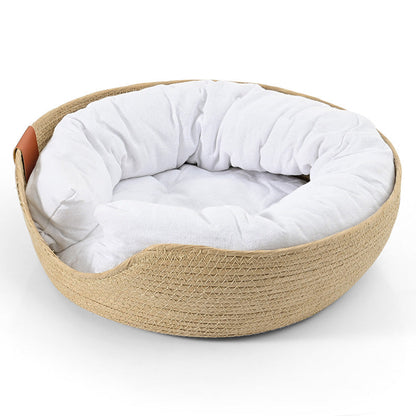 Handgemaakt Comfortabel Bed voor Katten - LuxeSnooze