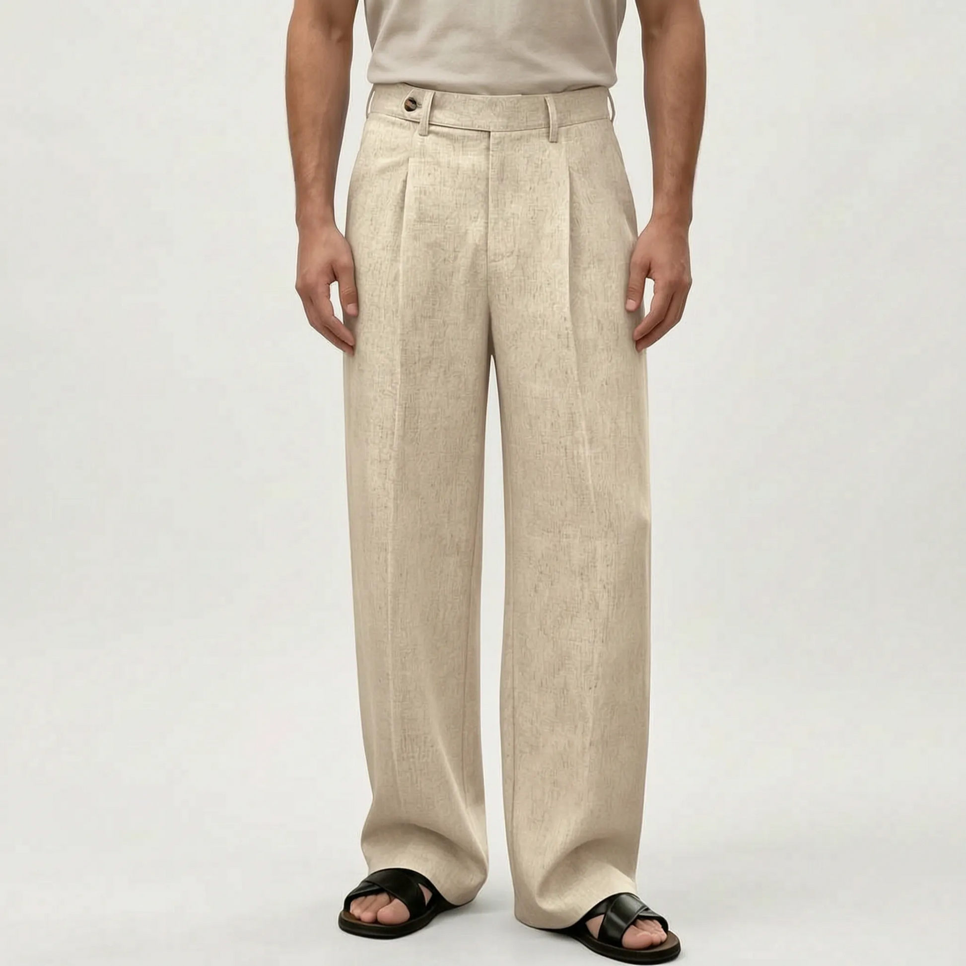 Zomerse Broek Met Wijde Pijpen -  Daniel