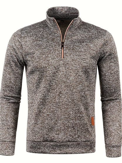 Heren Pullover met Halsrits voor Herfst & Winter – Matteo