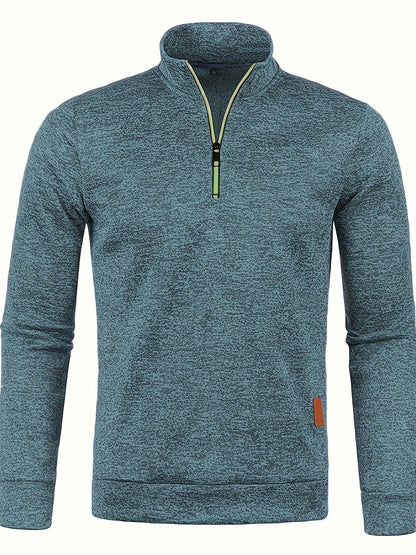 Heren Pullover met Halsrits voor Herfst & Winter – Matteo