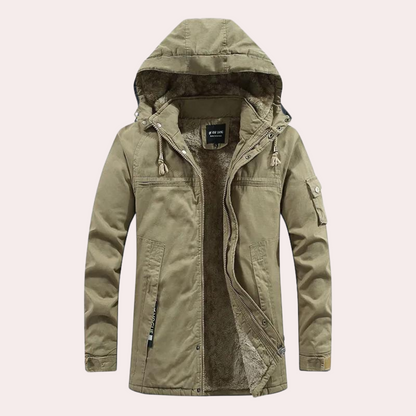 Gevoerde Heren Winterjas met Warme Capuchon - Logan