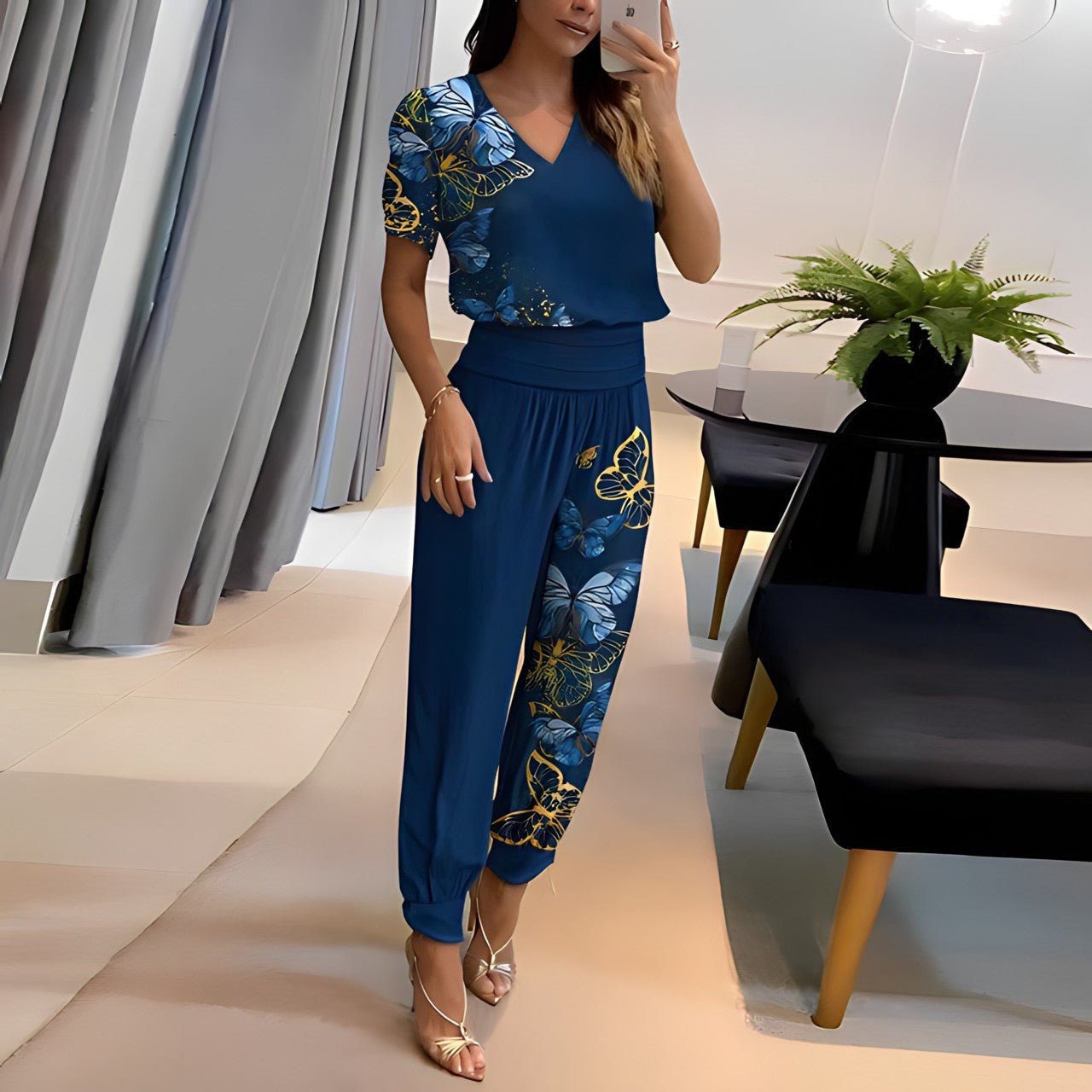 Dames Set met Blouse en Broek – Aurora