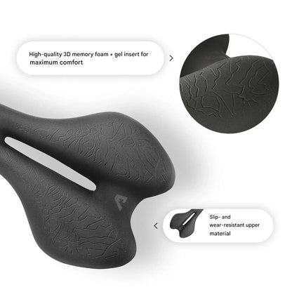 Ergonomisch Fietszadel met Memory Foam – SaddlePeak AirRide