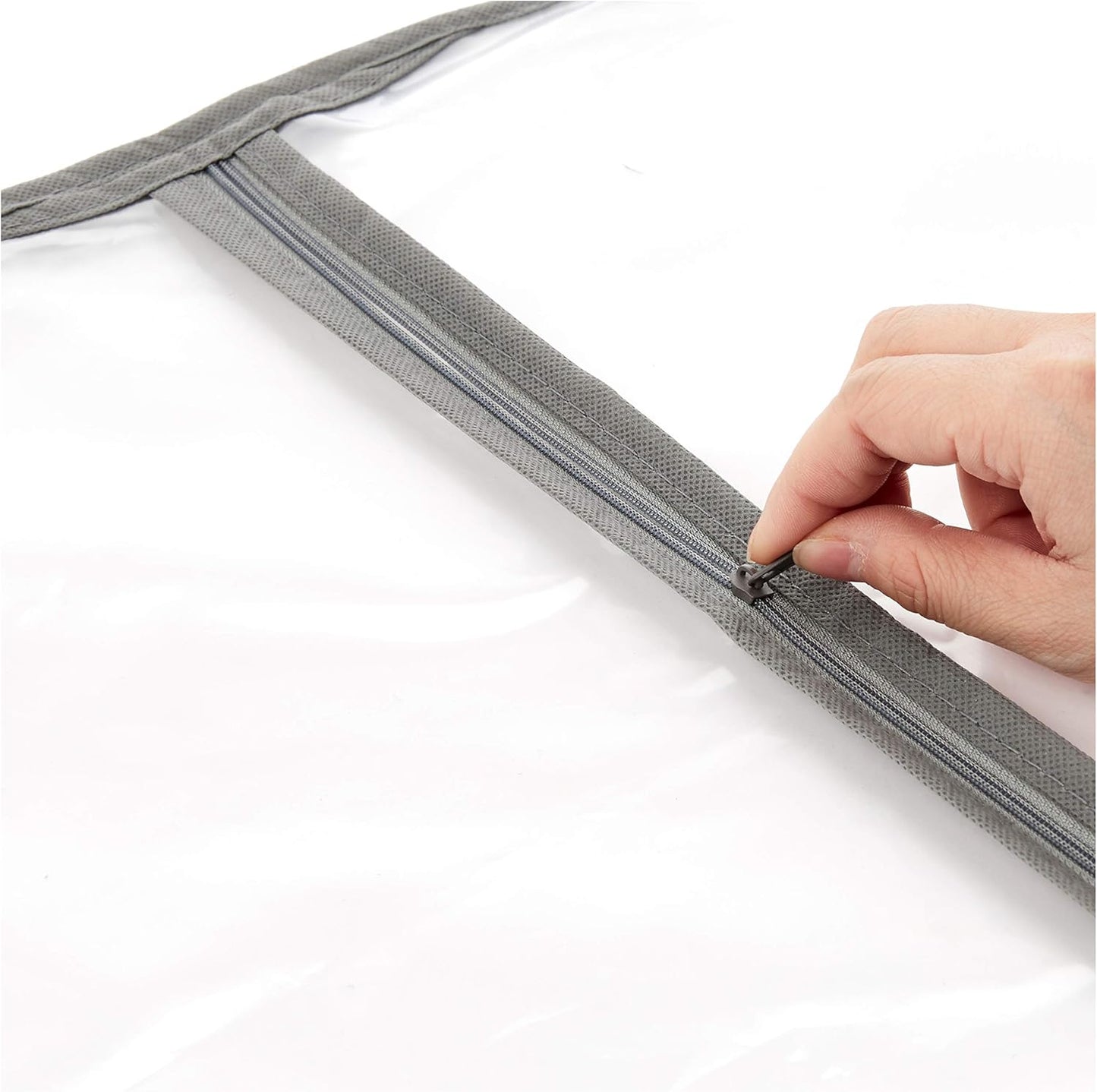 PEVA Kledingopberghoes Set – 5-Pack Stofhoezen met Rits