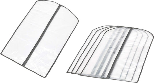 PEVA Kledingopberghoes Set – 5-Pack Stofhoezen met Rits