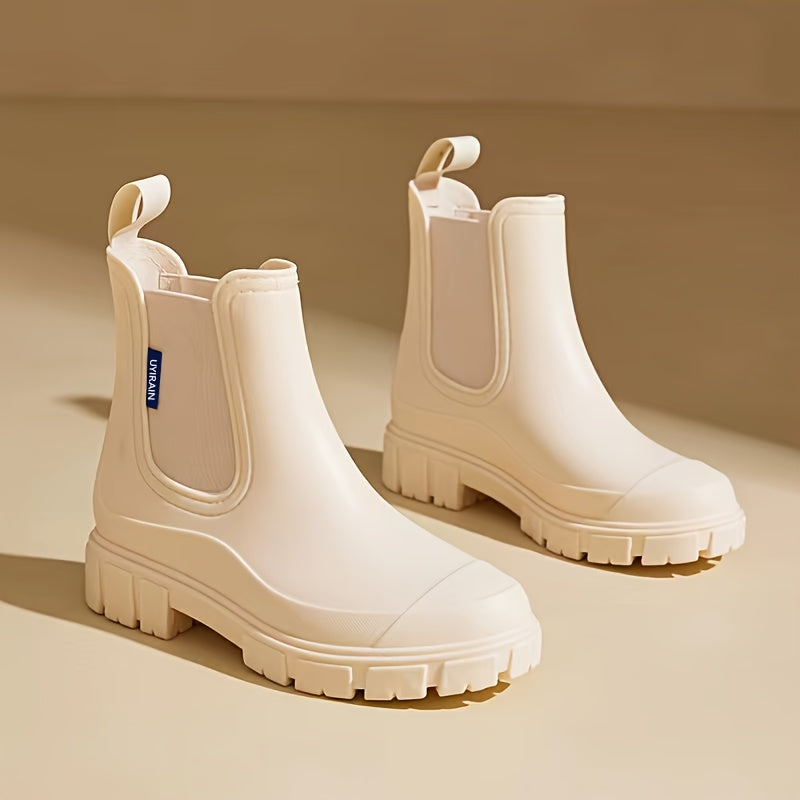 Dames Regenlaarzen halfhoog waterproof met antislipzool – Selora