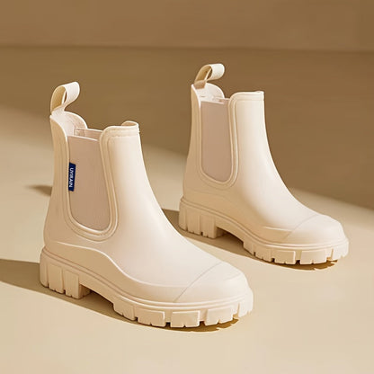 Dames Regenlaarzen halfhoog waterproof met antislipzool – Selora