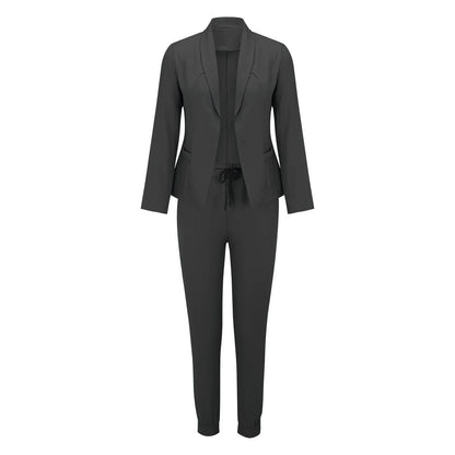 Casual Tweedelige Set met Strikceintuur – Liora
