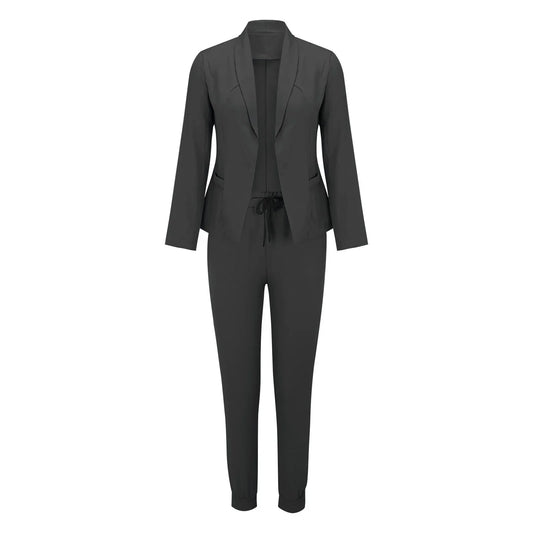 Casual Tweedelige Set met Strikceintuur – Liora