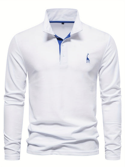 Comfortabele Heren Polo met Lange Mouwen