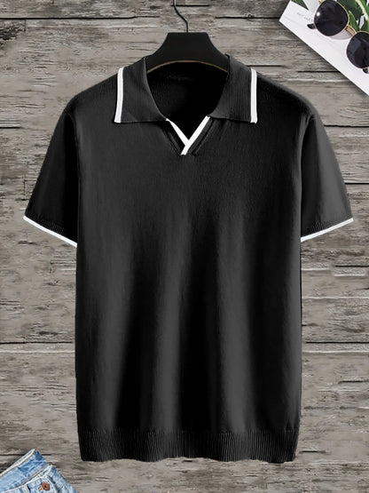 Trendy Zwarte Heren Polo - Rafael