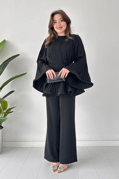 Dames Geplooide Kledingset – Selene