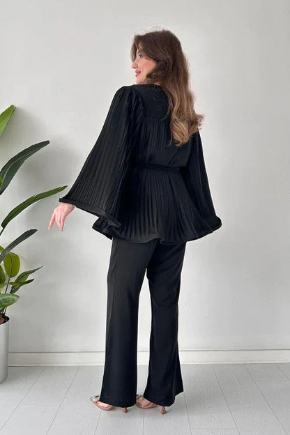 Dames Geplooide Kledingset – Selene