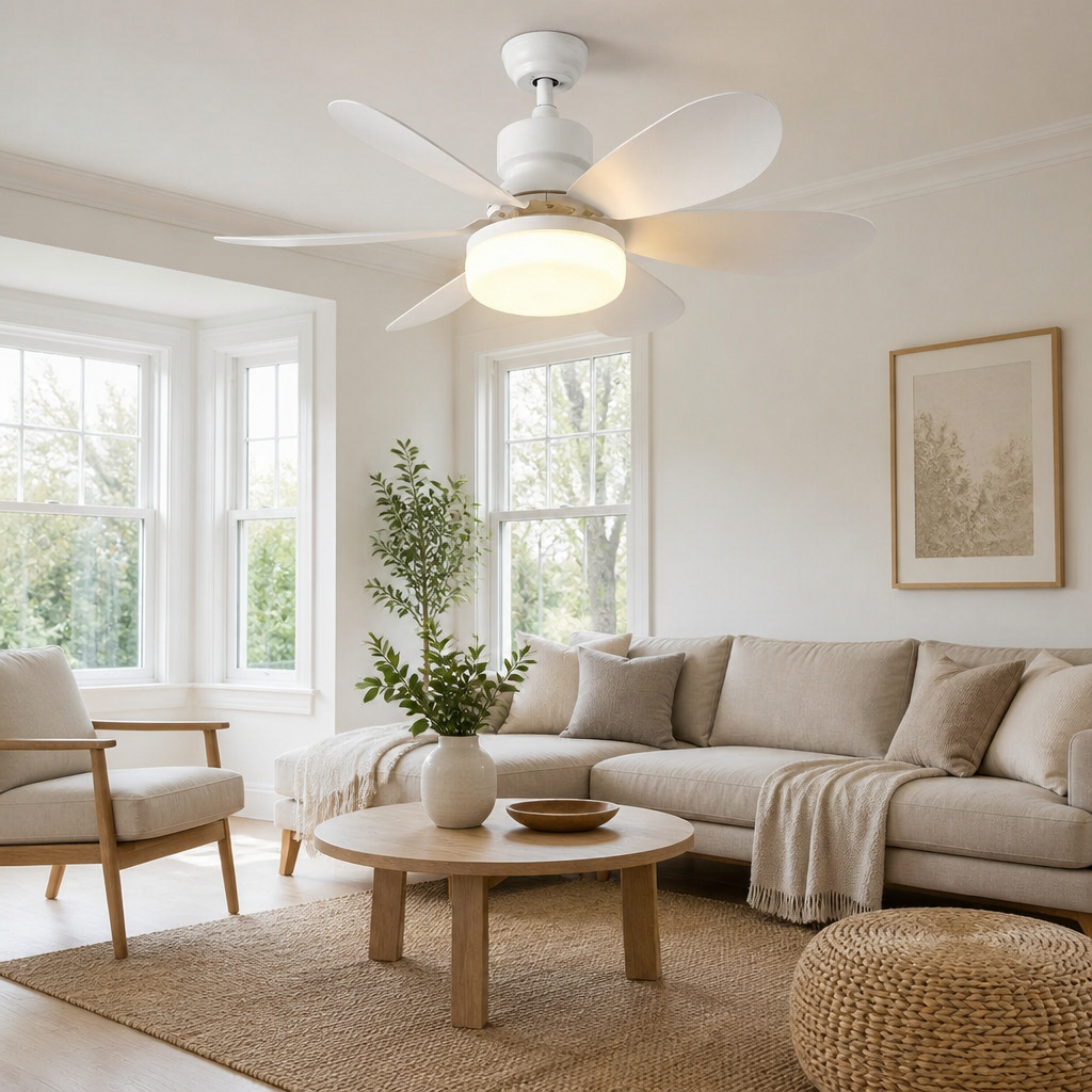 Scandinavische Plafondlamp met Ventilator – Nordlum