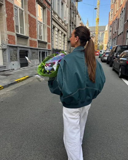 Oversized Leren Damesjas – Noor